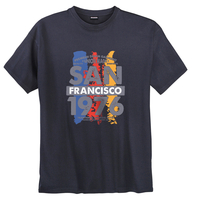 Adamo Fashion Übergrößen T-Shirt navy San Francisco