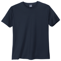 Ahorn Basic Rundhals T-Shirt dunkelblau Übergrößen