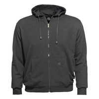 Ahorn Übergrößen Kapuzen-Sweatjacke anthrazit melange