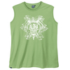 Ahorn Übergrößen Muskelshirt hellgrün Aloha Print