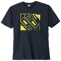 Ahorn große Größen T-Shirt dunkelblau Print modisch