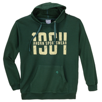 Ahorn Sportswear Hoodie dunkelgrün Frontprint XXL