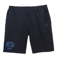 Ahorn Sweat-Bermudas Übergröße dunkelblau Beinprint
