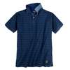 Allsize Polo Jeansoptik gestreift indigoblau XXL