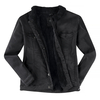 Allsize Replika Jeansjacke fellgefüttert schwarz used
