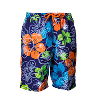 Bellonda XXL Badebermuda Blumenprint blau-grün-orange