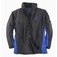 Übergrößen Brigg Herren Jacke schwarz-royalblau