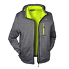 Brigg leichte Softshelljacke grau meliert/gelb XXL