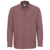 Camel Active XXL Langarmhemd ziegelrot-denim kariert