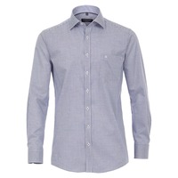Casa Moda Minikaro Langarmhemd blau-weiß XXL