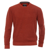 Casa Moda sportlicher Strickpullover orange meliert Übergrößen