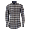 CasaModa Flanellhemd kariert anthrazit-denimblau XXL