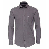 CasaModa-Green XXL Langarmhemd Muster blau-rot-weiß
