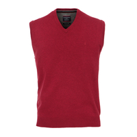 CasaModa Pullunder V-Neck beerenrot melange XXL