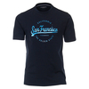 CasaModa T-Shirt Übergröße dunkelblau Frontprint