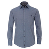 CasaModa Twill-Langarmhemd Alloverdruck denimblau XXL