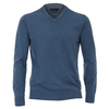 CasaModa V-Neck Pullover Übergröße denimblau melange