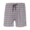 CasaModa XXL Badeshorts Print orange-türkis-rot