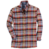 CasaModa XXL Flanell Langarmhemd Karo orange-rost
