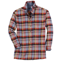 CasaModa XXL Flanell Langarmhemd Karo orange-rost
