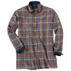 CasaModa XXL Flanellhemd Karo orange-weinrot-blau