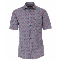 CasaModa XXL Kurzarmhemd floraler Print rot-blau-grün