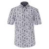 CasaModa XXL Kurzarmhemd navy melange Sommerprint