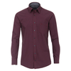 CasaModa XXL Langarmhemd Struktur-Vichykaro rot-navy