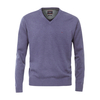 CasaModa XXL Strickpullover V-Neck flieder melange