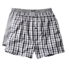 Ceceba 2er Pack Boxershorts schwarz-weiß-grau kariert Übergröße