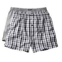 Ceceba 2er Pack Boxershorts schwarz-weiß-grau kariert Übergröße