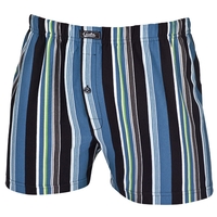 Ceceba gestreifte Boxershort in blau/türkis-grau-schwarz Übergröße