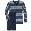 Ceceba große Größen Pyjama navy-blau-weiß gestreift