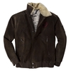 David Moore von Lekra Blouson Lederjacke dunkelbraun Maximilian Übergröße