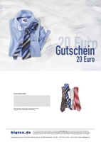 Digitaler Geschenkgutschein (Neutral) bigtex.de 20, 00 Euro