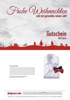 Digitaler Geschenkgutschein (Weihnachten) bigtex.de 44, 00 Euro