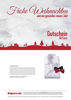 Digitaler Geschenkgutschein (Weihnachten) bigtex.de 50, 00 Euro