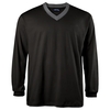Double layer Langarmshirt schwarz-anthrazit Lucky Star Übergröße