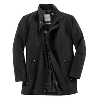 Dunkelgraue Jacke mit Fischgratmuster von Gebr. Weis Übergröße