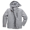 First B wattierte XXL Funktionsjacke in grau melange