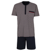 Götzburg Shorty Allovermuster navy-weiß-rot XXL