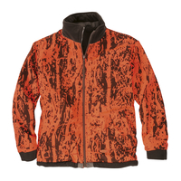 Hubertus XXL Warn-Wendejacke olivbraun/neonorange