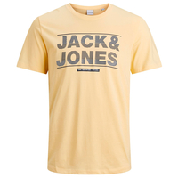 Jack & Jones Übergrößen T-Shirt vanillegelb Logodruck