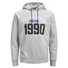 Jack & Jones Hoodie Markenprint hellgrau melange XXL