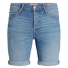 Jack & Jones Jeans-Shorts Übergröße hellblau used