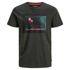 Jack & Jones T-Shirt Übergröße anthrazit Fotoprint