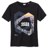 Jack & Jones T-Shirt Skyline-Logoprint schwarz XXL