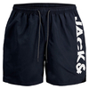 Jack & Jones XXL Badeshorts navy seitlicher Print