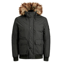 Jack & Jones XXL Bomberjacke dunkelgrau melange