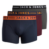 Jack&Jones 3er-Pack XXL Pants grau/navy/weinrot